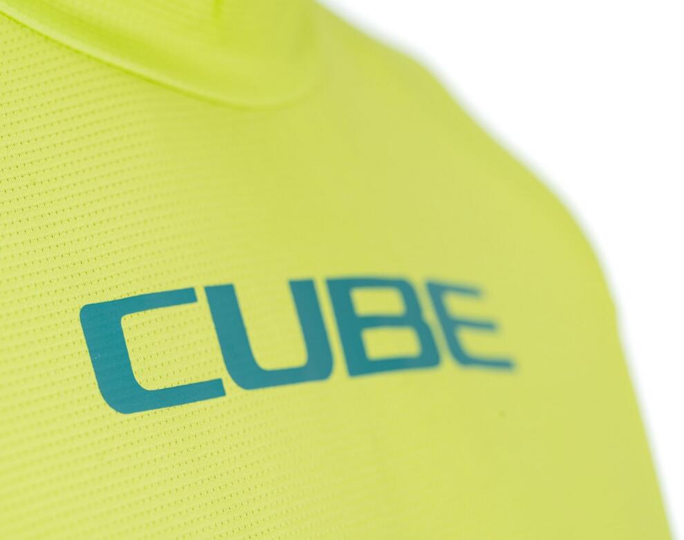 CUBE Atx Rundhalstrikot S/S Lime