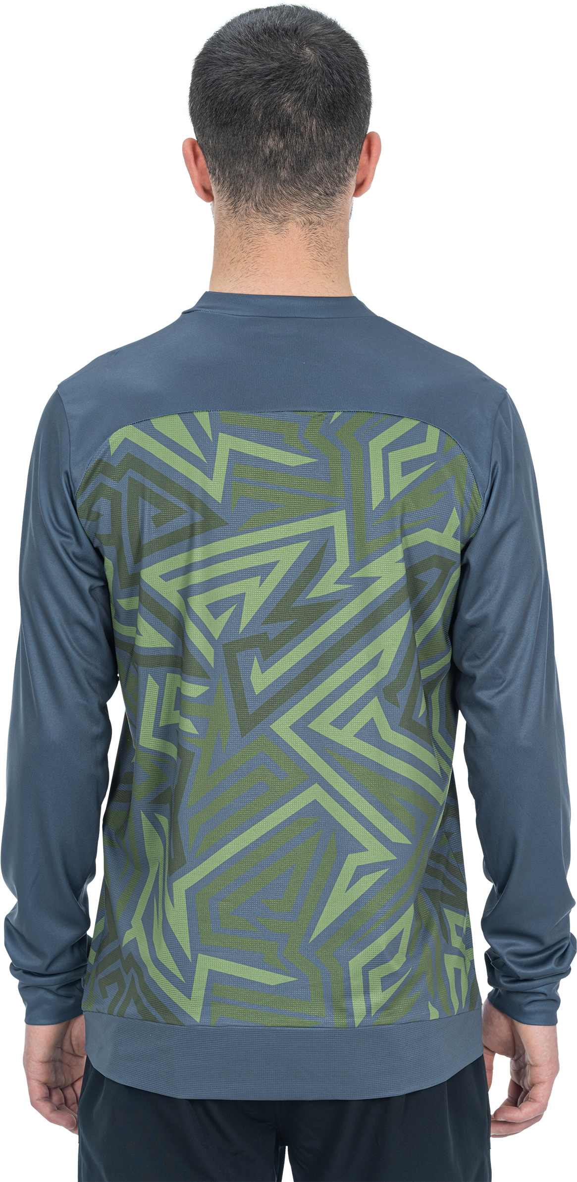 CUBE Atx Round Neck Jersey Tm L/S Oliv/Grau