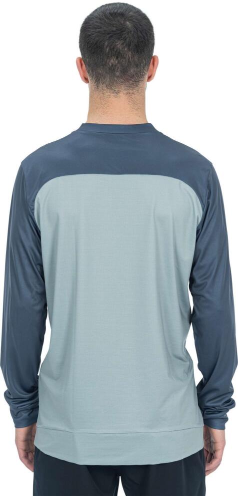 CUBE Atx Rundhalstrikot L/S Grau/Anthrazit