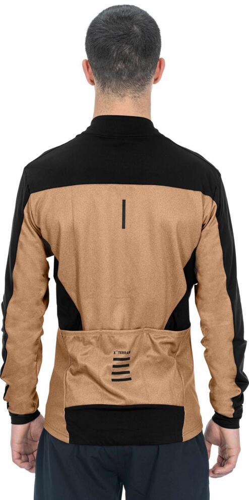 CUBE Atx Full Zip Trikot Cmpt L/S Braun/Schwarz