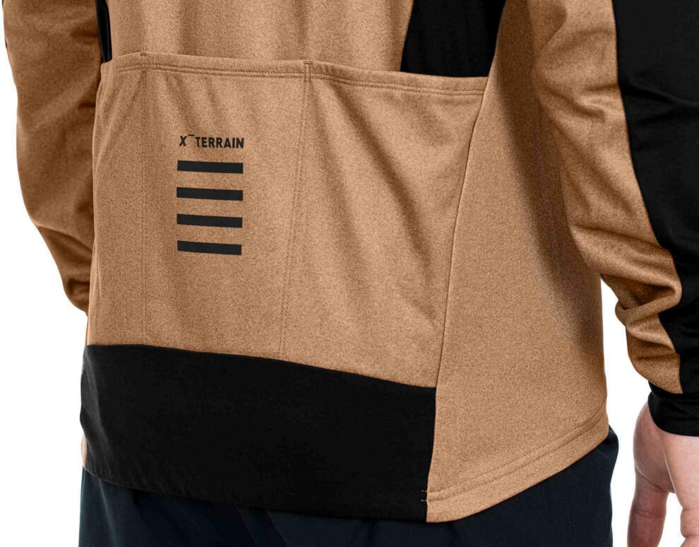CUBE Atx Full Zip Trikot Cmpt L/S Braun/Schwarz