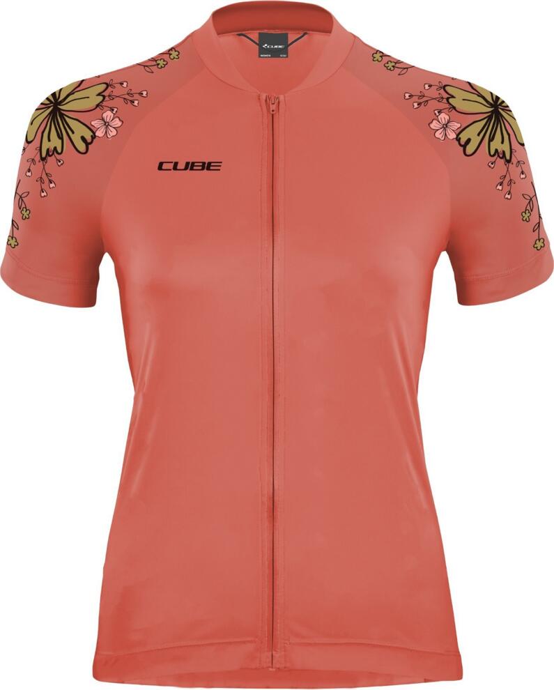 CUBE Atx Ws Trikot Full Zip Cmpt S/S Koralle