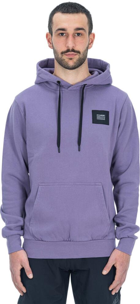 Sudadera con capucha orgánica CUBE violeta