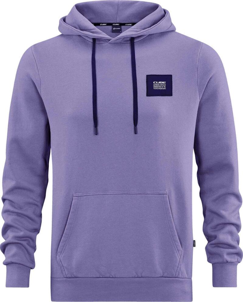 Sudadera con capucha orgánica CUBE violeta