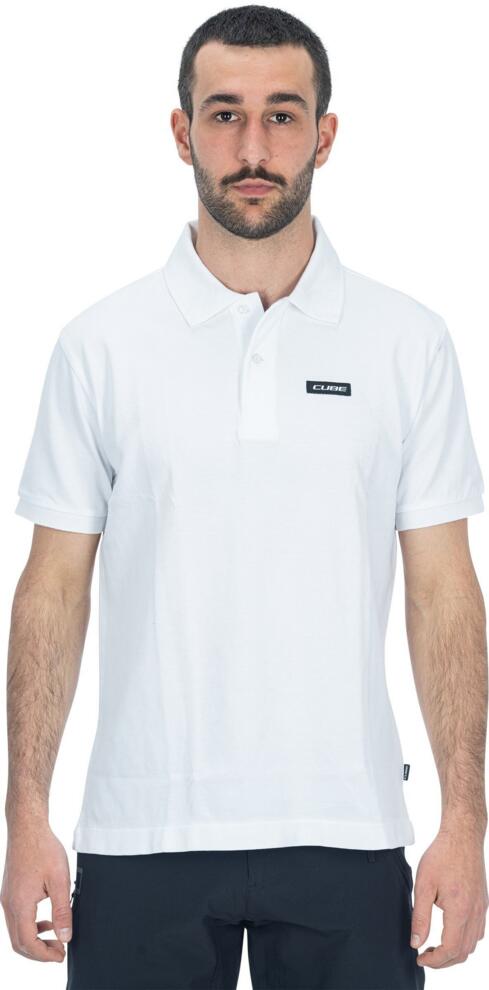CUBE Bio Poloshirt Weiß