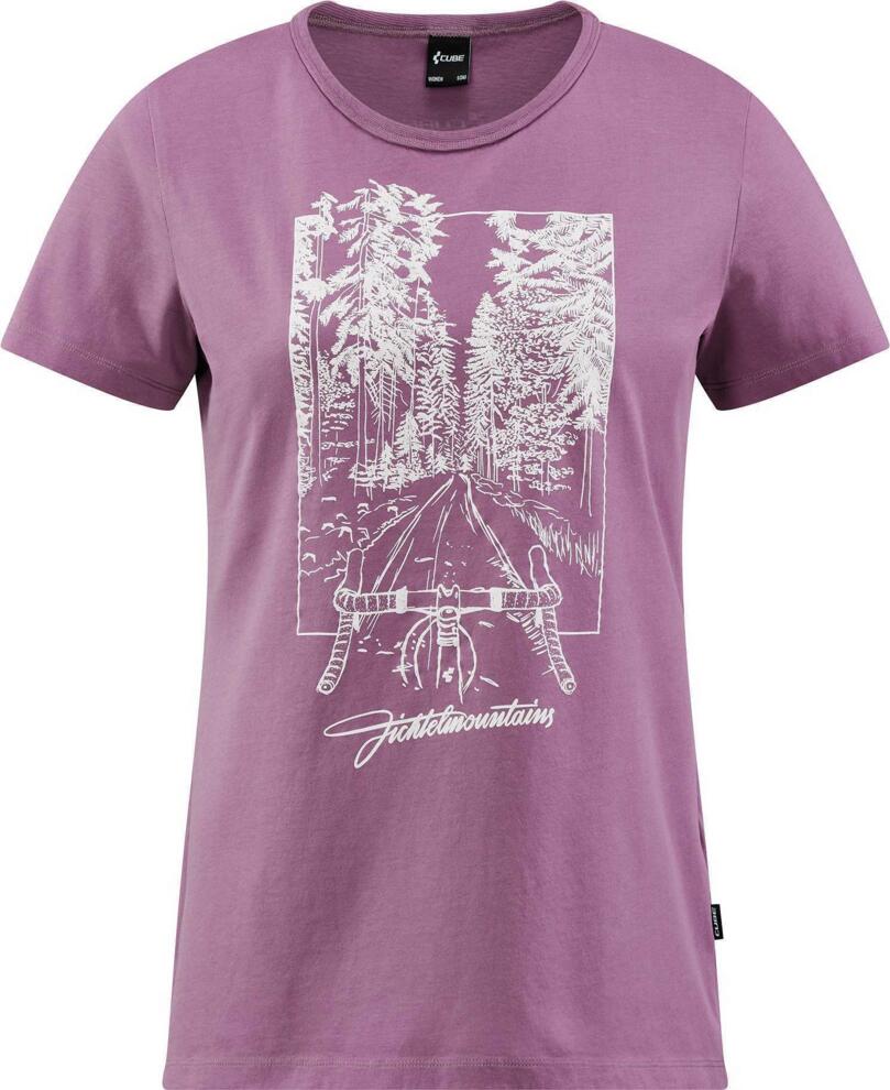 CUBE Organic Ws T-Shirt Fichtelmountains Berry