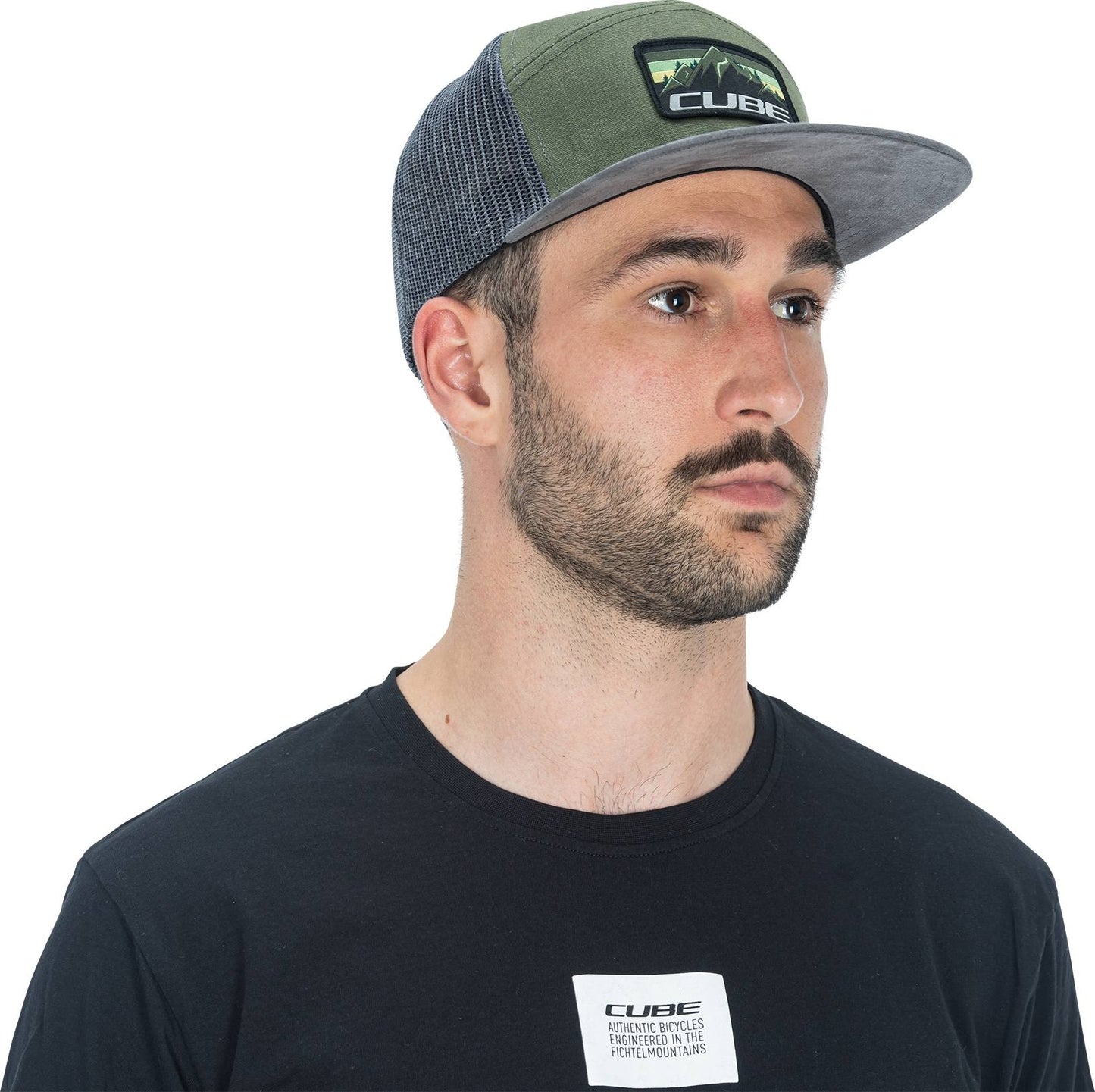 Gorra CUBE Tm Oliva/Gris