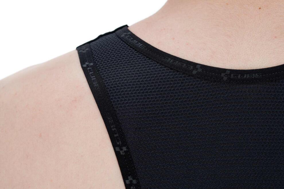 Culotte con tirantes CUBE Teamline negro/blanco