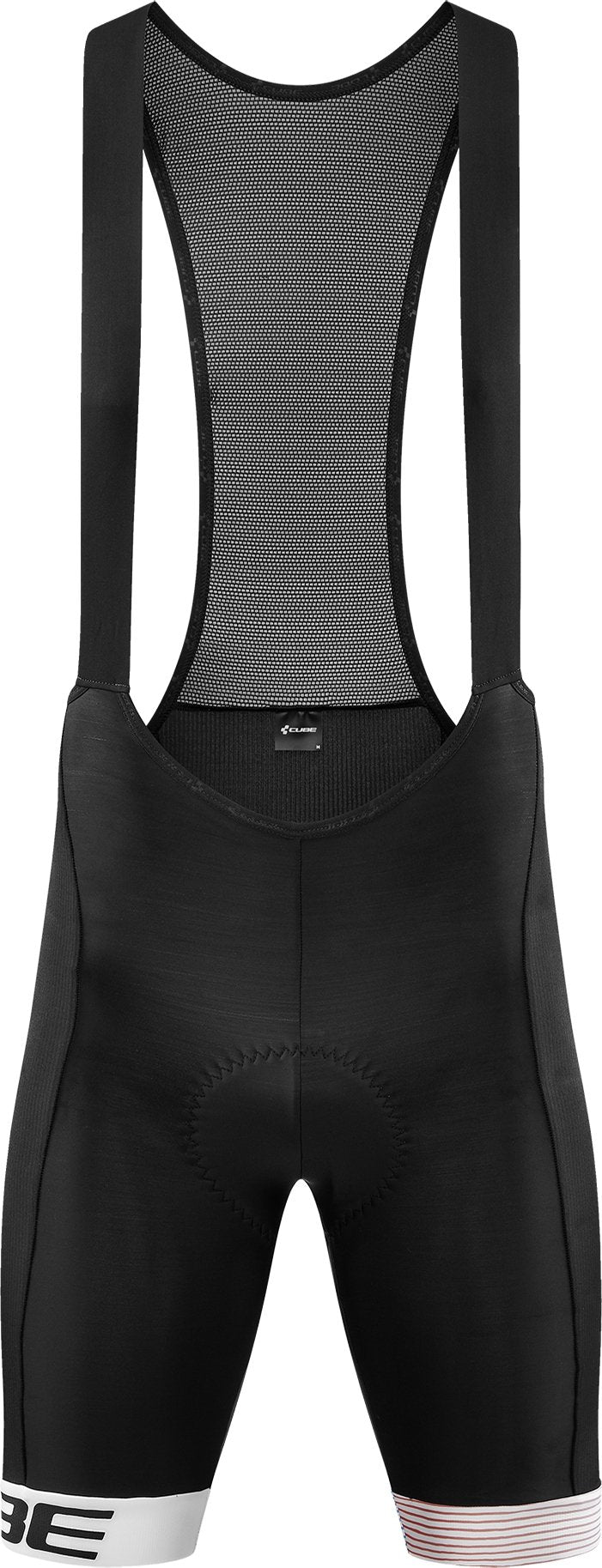 Culotte con tirantes CUBE Teamline negro/blanco
