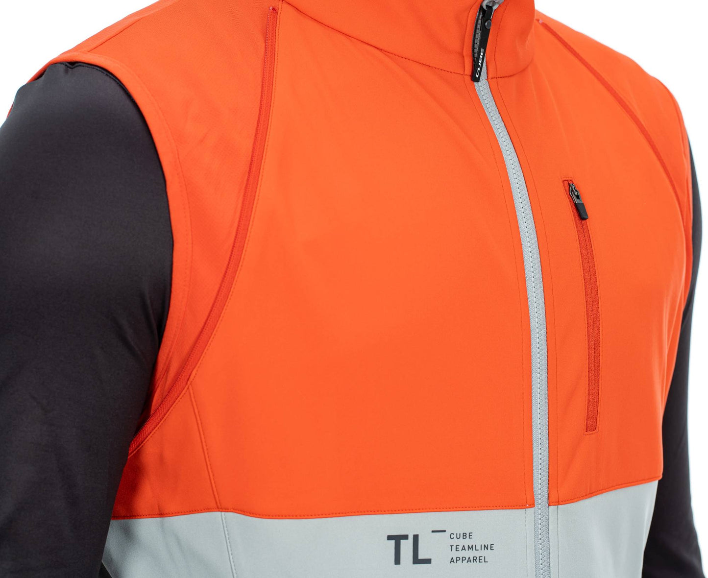 Chaqueta multifuncional CUBE Teamline roja/gris