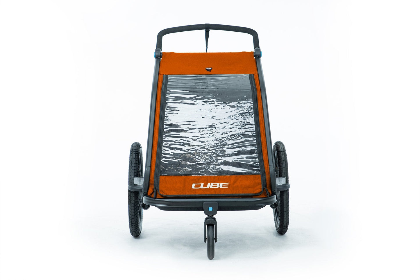 CUBE Kinderanhänger Double Cmpt X Actionteam Grau/Orange