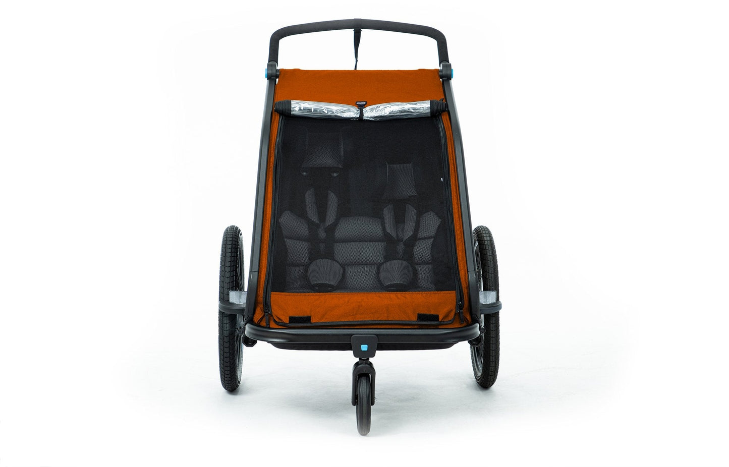 CUBE Kinderanhänger Double Cmpt X Actionteam Grau/Orange