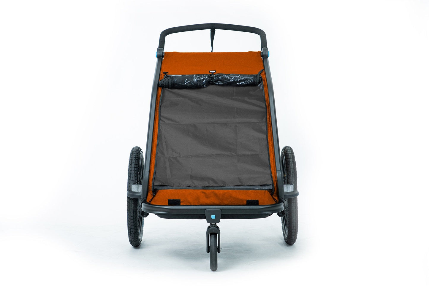CUBE Kinderanhänger Double Cmpt X Actionteam Grau/Orange