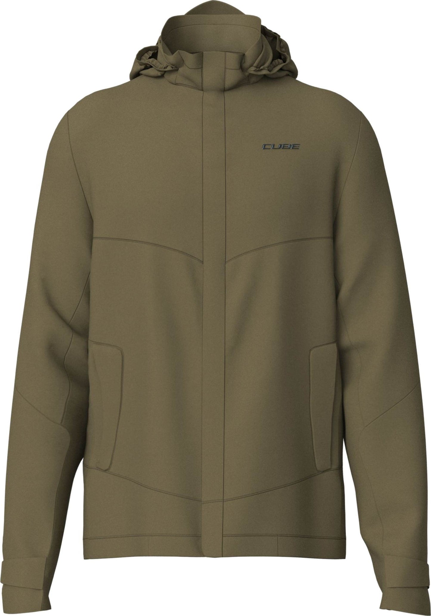CUBE RAIN JACKET CMPT OLIVE XXL
