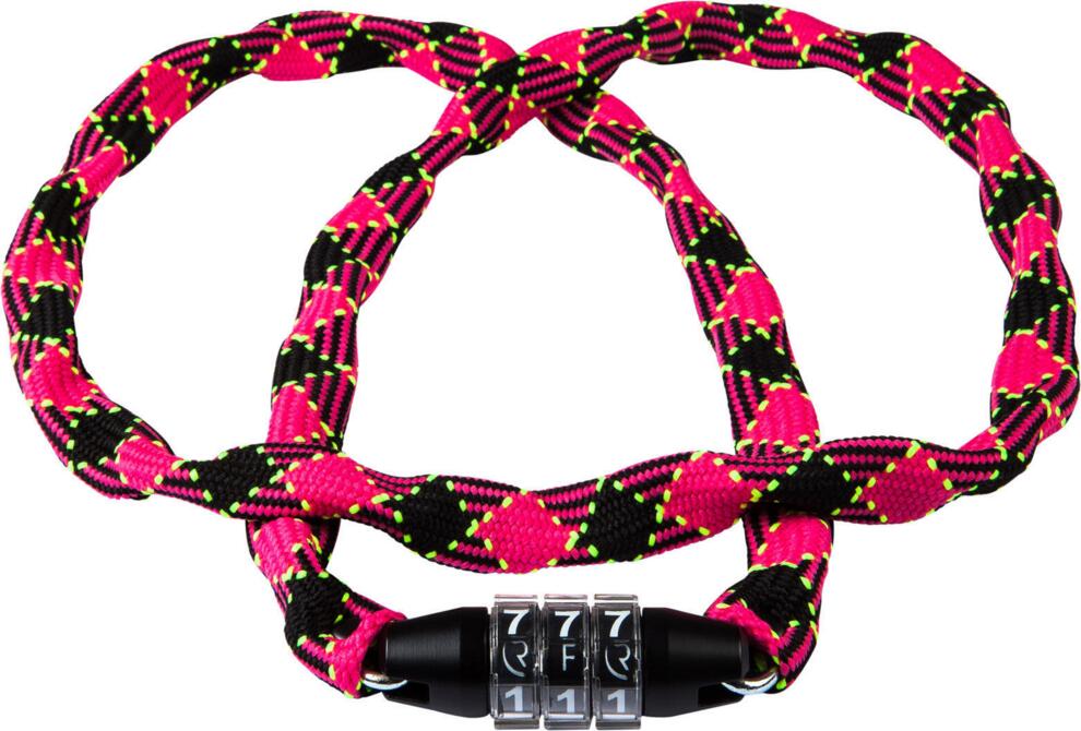 RFR Ketten-Zahlenschloss Jr. Neon Pink/Schwarz