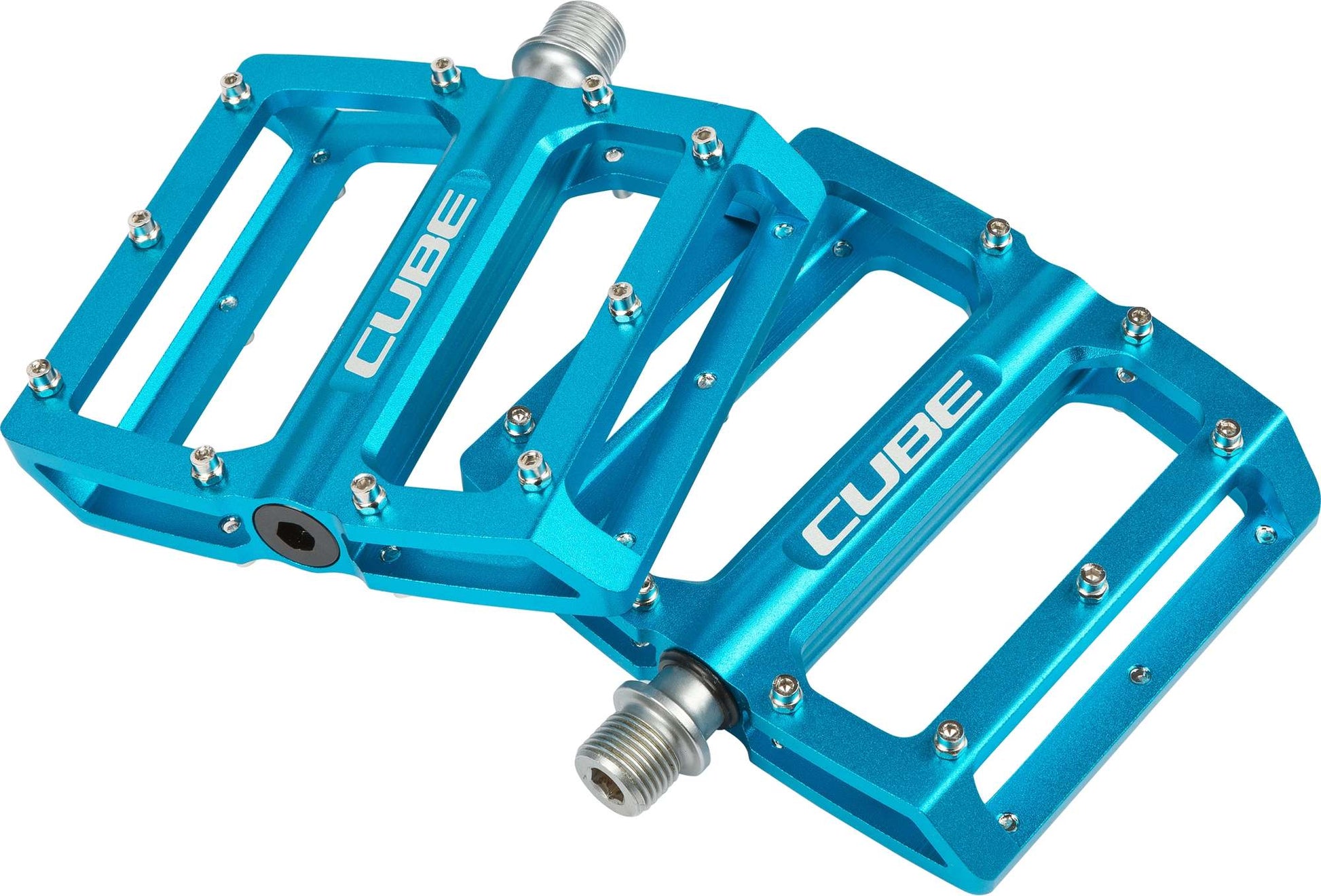 cube flat pedals all mountain CUBE Pedals All Mountain Blue – Mcrbikes