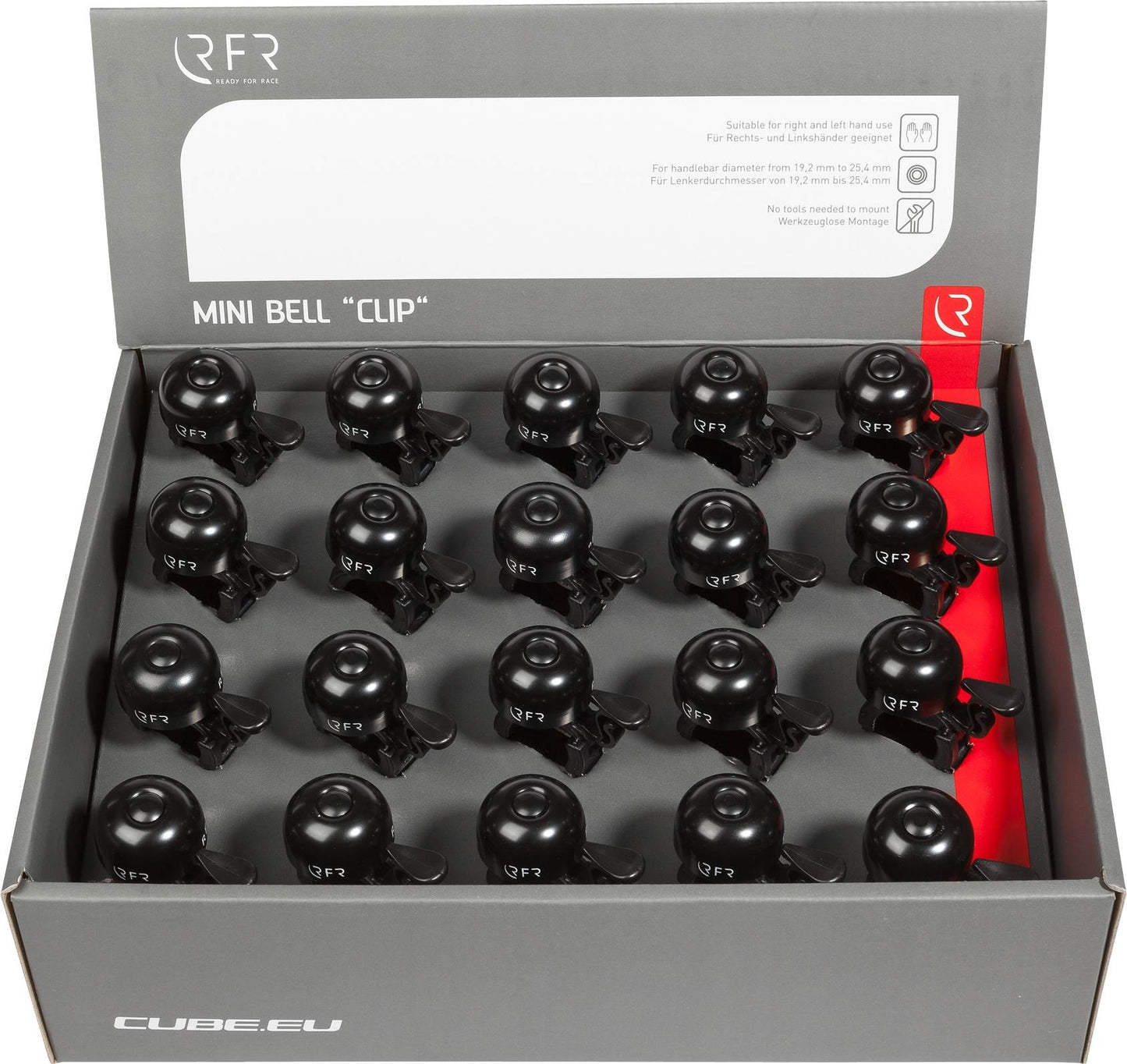Clip para caja de campana RFR, 20 unidades