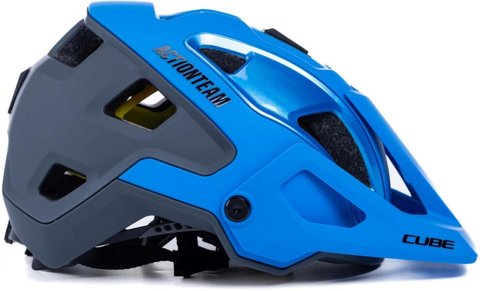 CUBE Helm Strover X Actionteam Blau/Grau – Mcrbikes