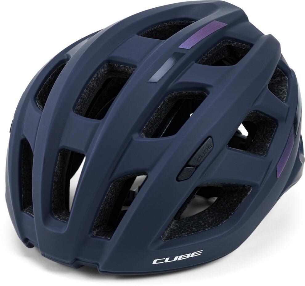 CUBE Helm Road Race Teamline Blau