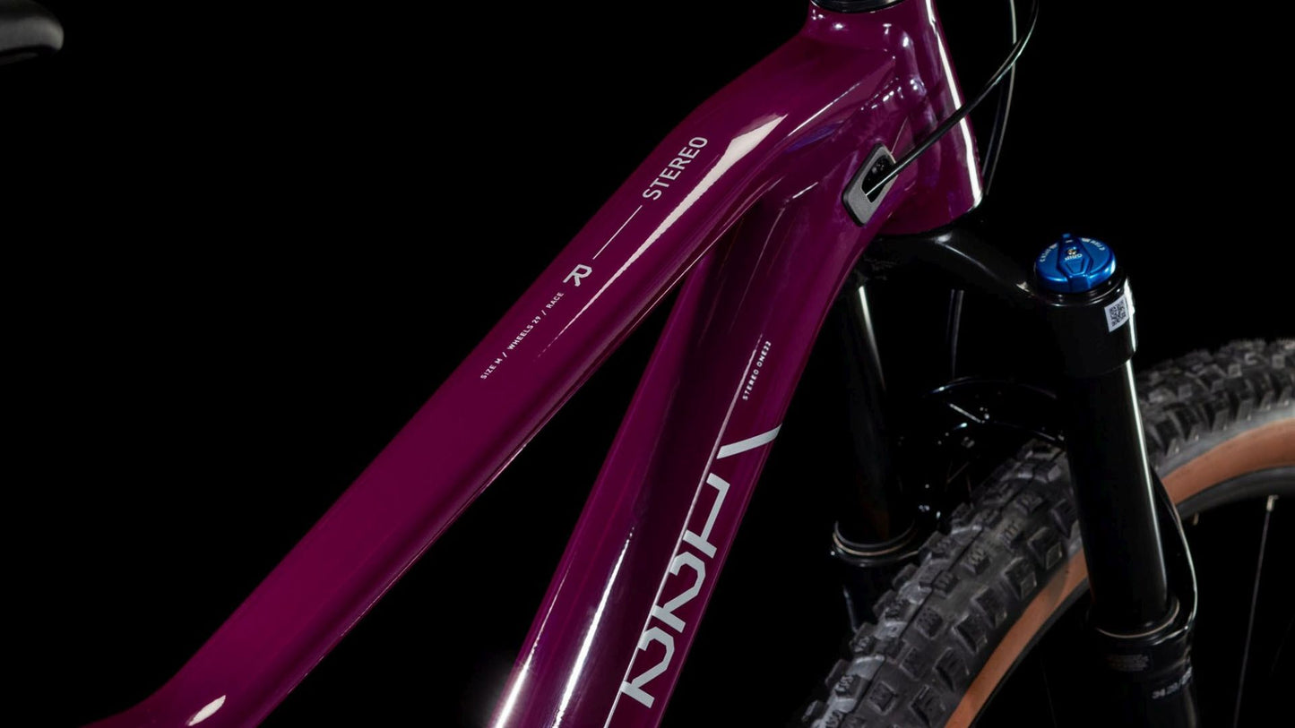 CUBE STEREO ONE22 RACE WINE/GREY 2026