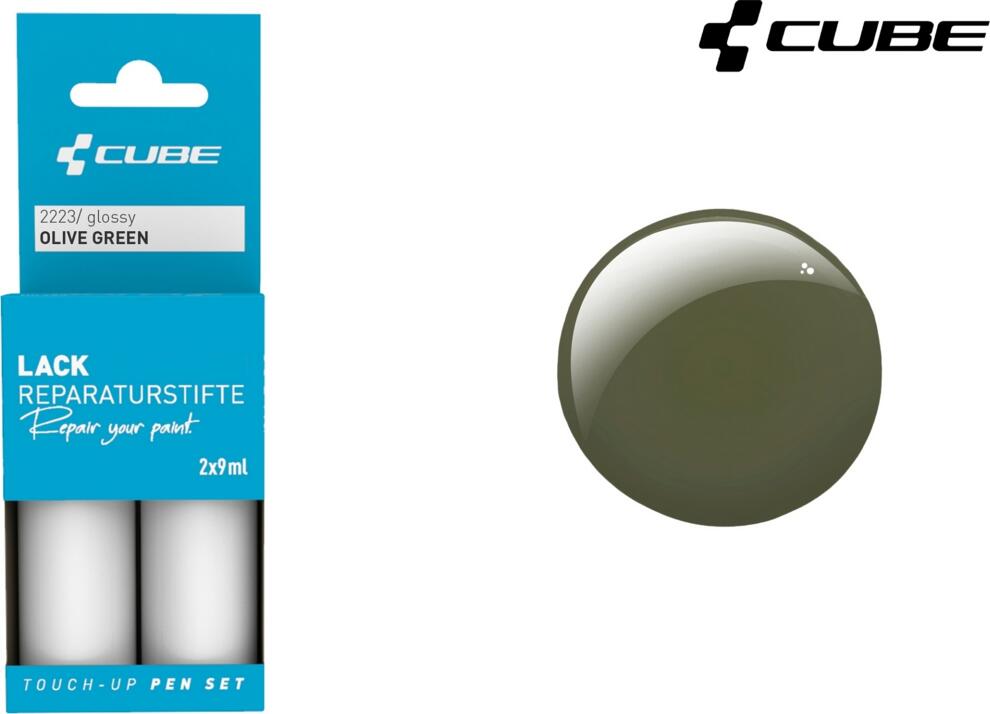 CUBE Touch Up Pen Set Olive Green Glossy 2223