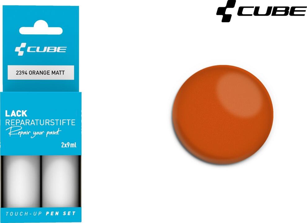Juego de rotuladores de retoque CUBE naranja mate 2394