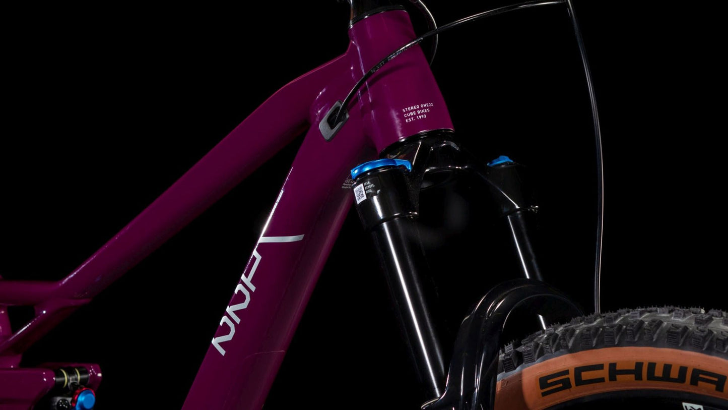 CUBE STEREO ONE22 RACE WINE/GREY 2026