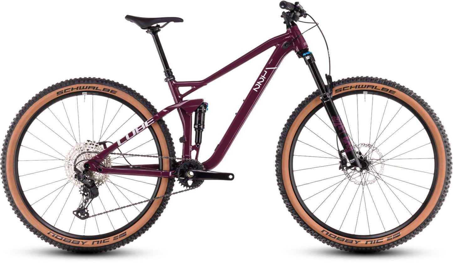 CUBE STEREO ONE22 RACE WINE/GREY 2026