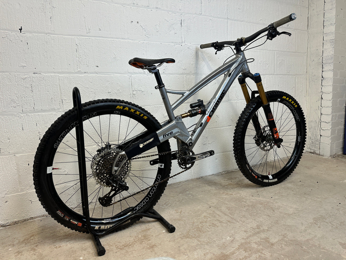 Orange Five Pro 2018 Chrome Full Suspension Mountain Bike