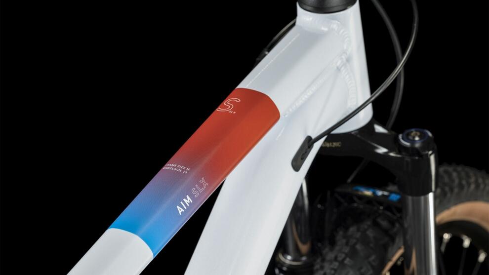 CUBE Aim Slx Weiß/Blau/Rot – Mcrbikes