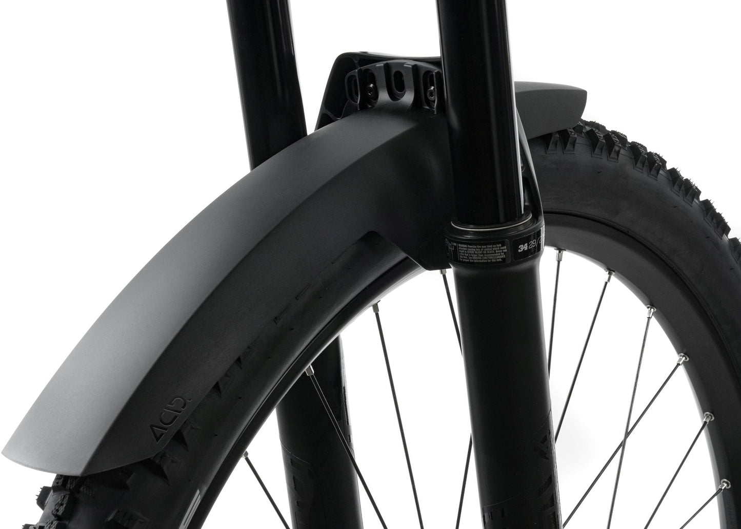 ACID Mudguard Mud Shield Front Long Black