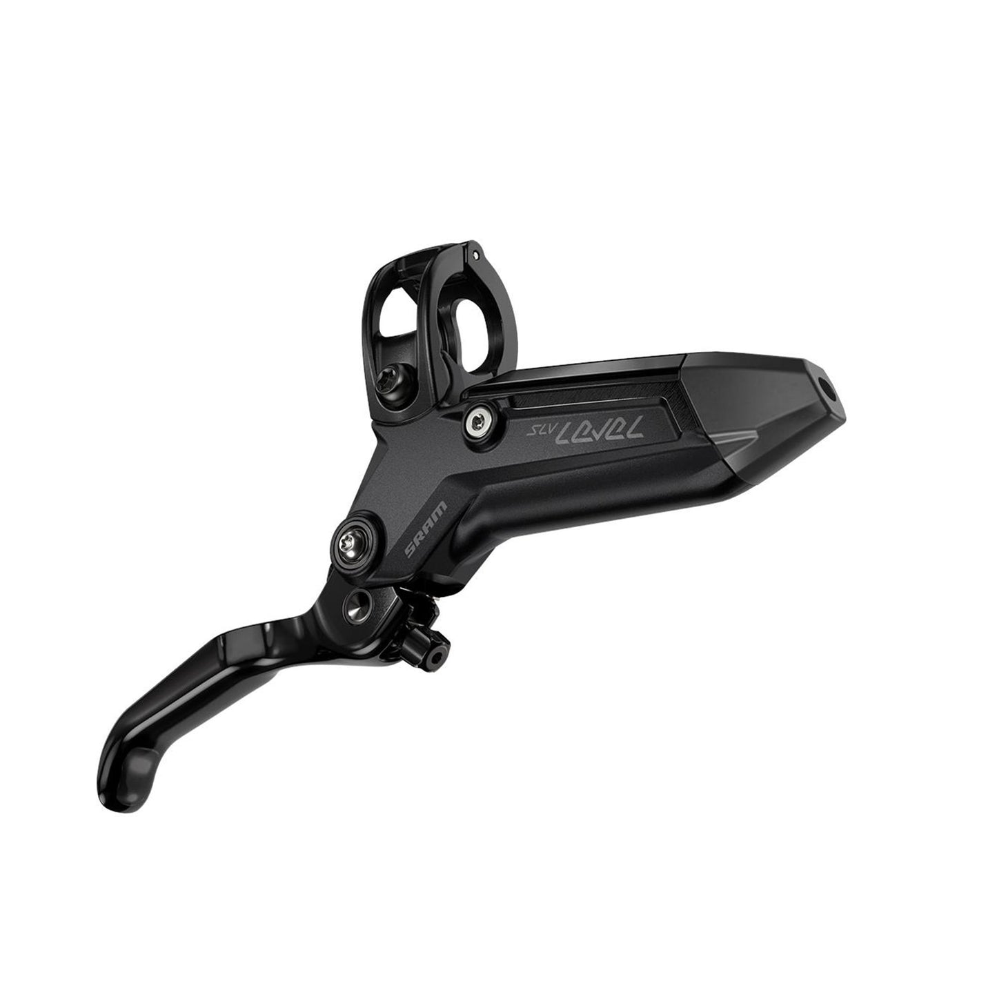 SRAM Disc Brake Level Silver Stealth 4 Piston - Aluminum Lever, Stainless Hardware, Reach Adj, Front Hose (Includes MMX Clamp, Rotor/Bracket Sold Separately) C1