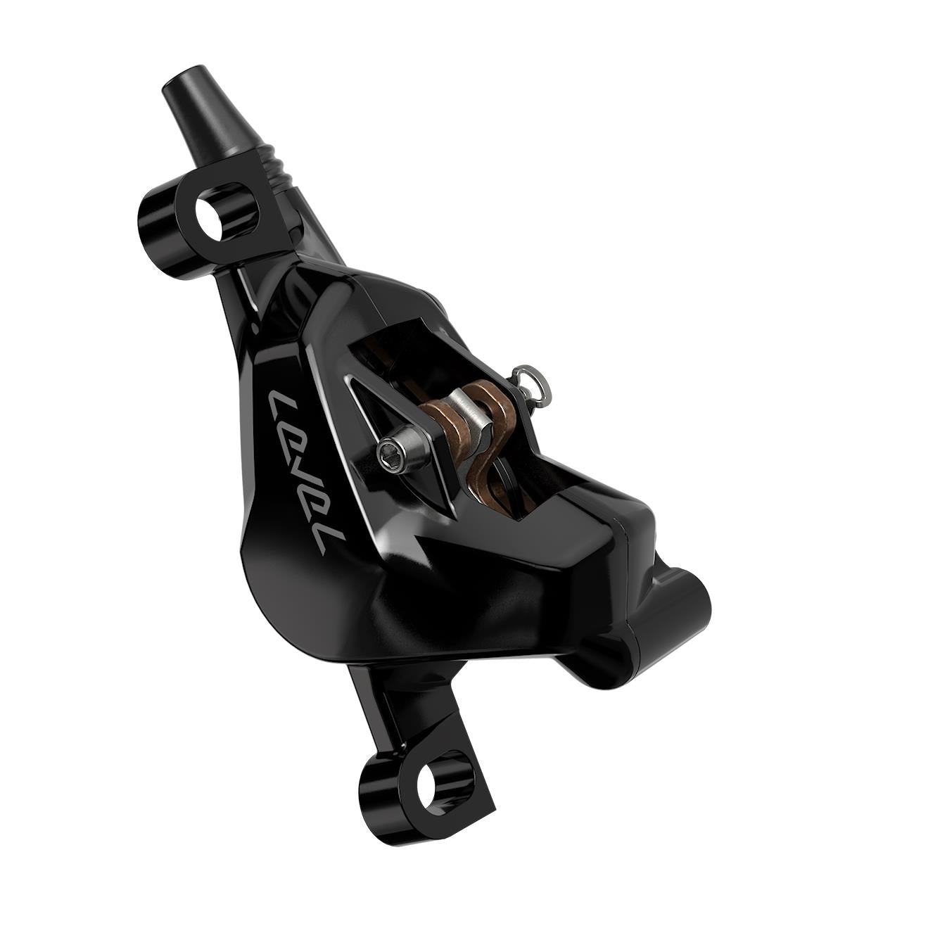 SRAM Disc Brake Level Silver Stealth 2 Piston - Aluminum Lever, Stainless Hardware, Reach Adj, Front Hose (Includes MMX Clamp, Rotor/Bracket Sold Separately) C1