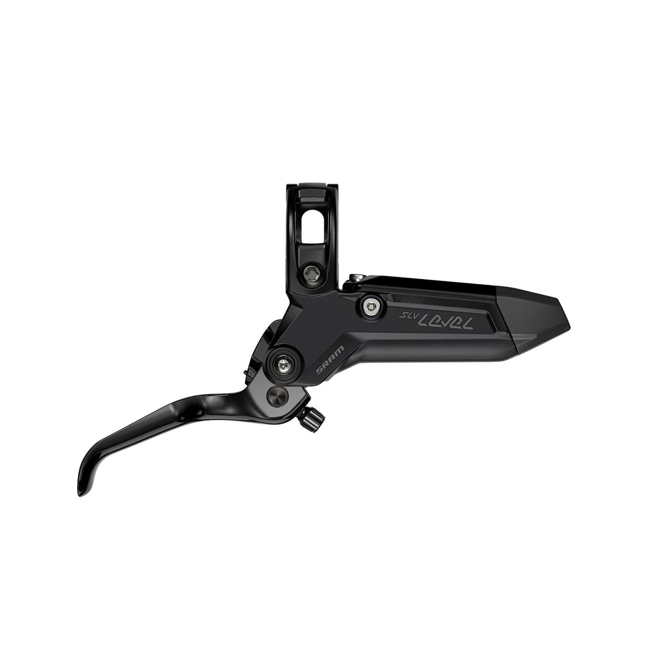 SRAM Disc Brake Level Silver Stealth 2 Piston - Aluminum Lever, Stainless Hardware, Reach Adj, Rear Hose (Includes MMX Clamp, Rotor/Bracket Sold Separately) C1