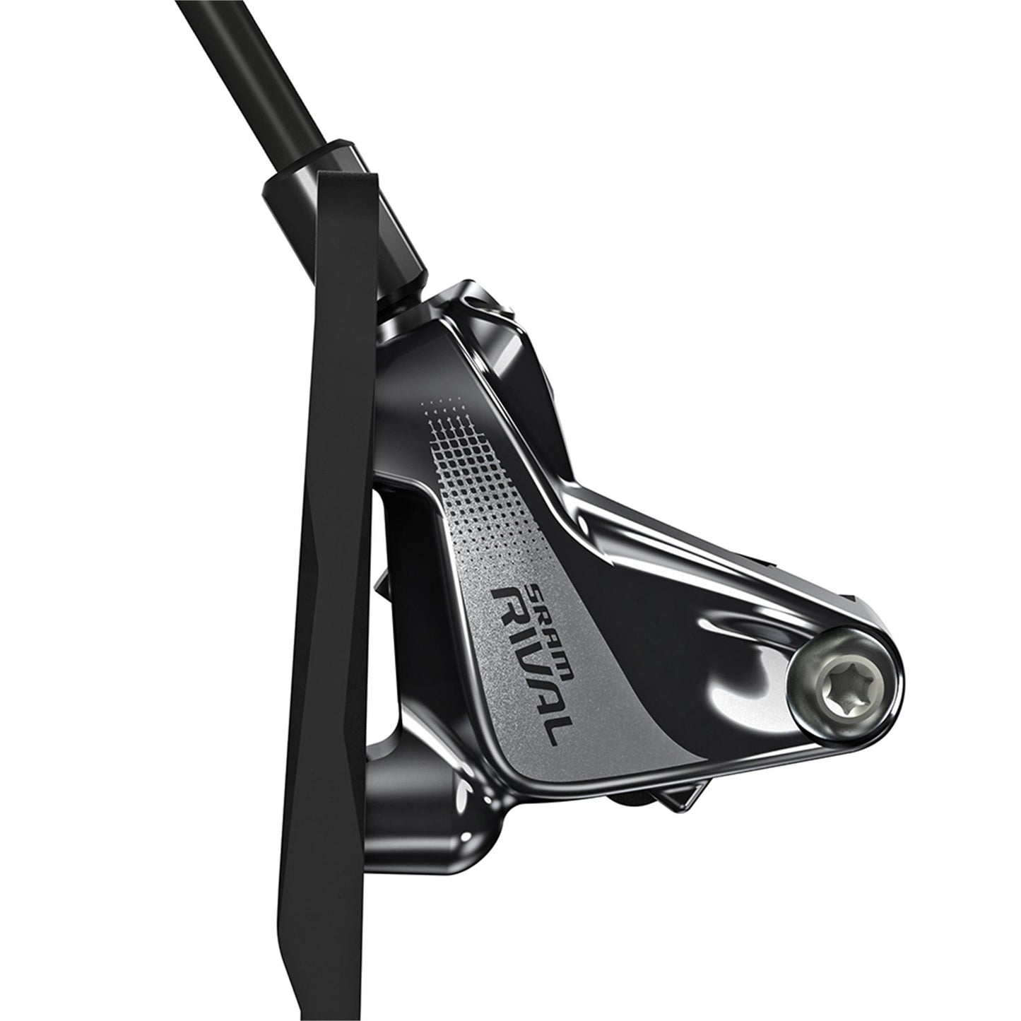 SRAM Hydraulic Disc Brake Rival1 (UK Style) Left Rear Brake 1800mm w Flat Mount Hardware (Rotor & Bracket sold separately)