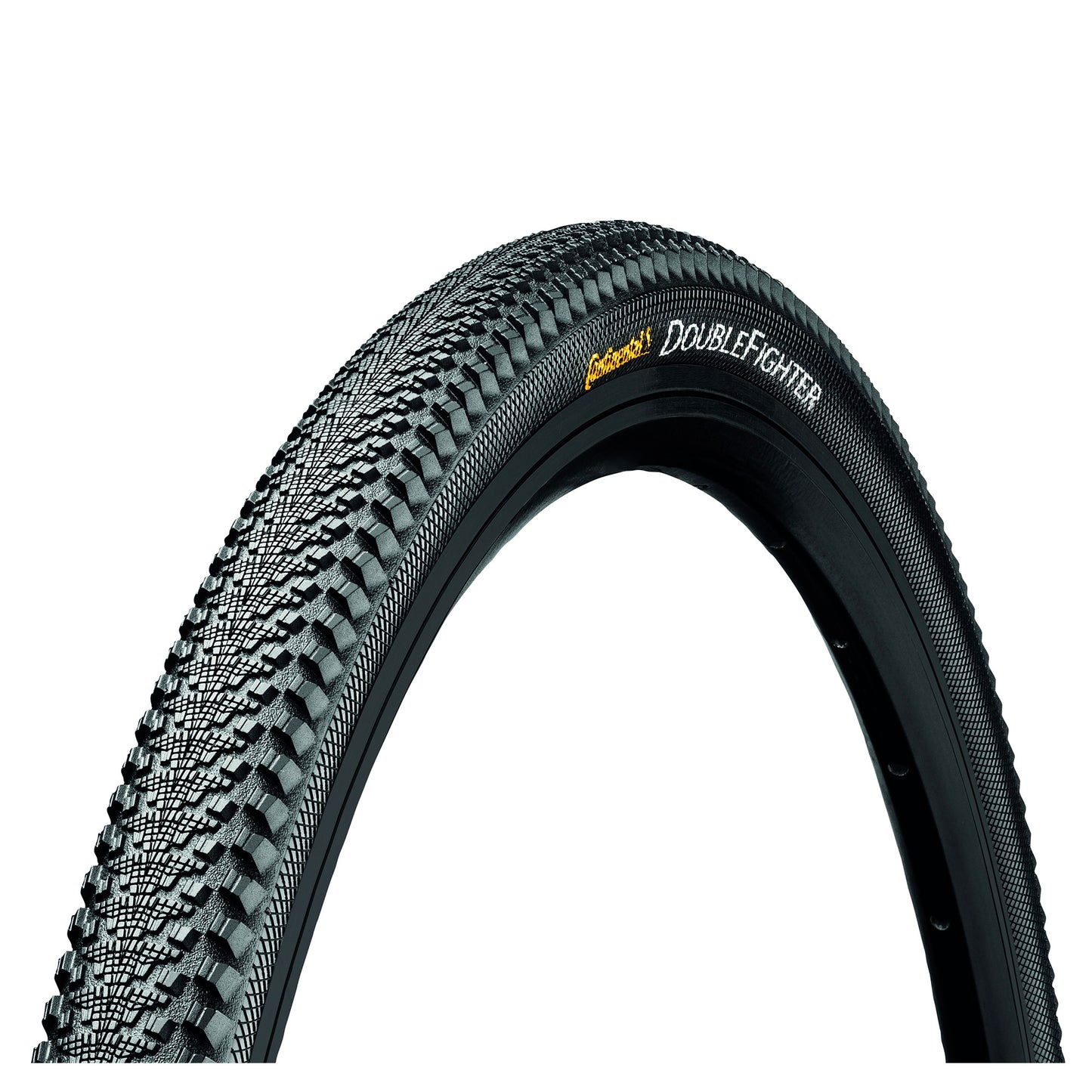 Continental DoubleFighter III Tyre - Wire Bead: BLACK/BLACK 24X2.00"