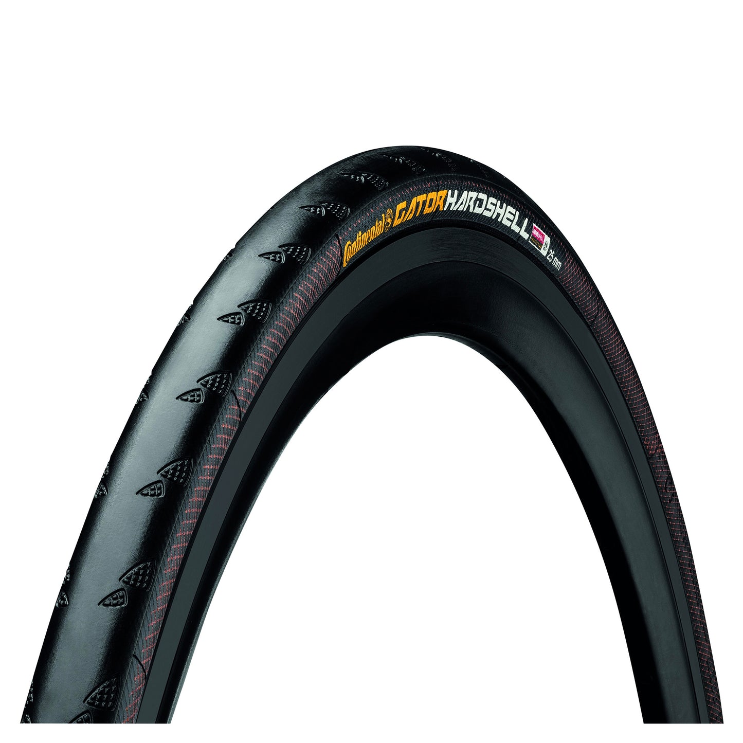 Continental Gator Hardshell Tyre - Wire Bead: BLACK/BLACK 700X25C