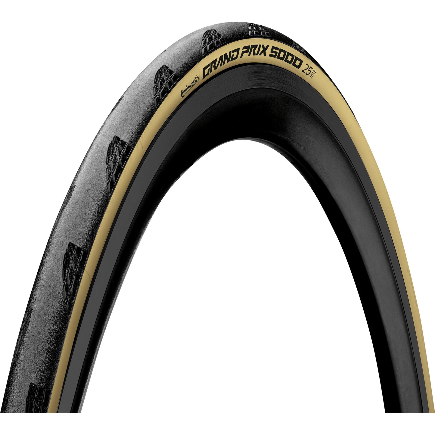 Continental Grand Prix 5000 All-Season Tubeless Ready Foldable Tyre 2022: BLACK/CREAM 700X35C