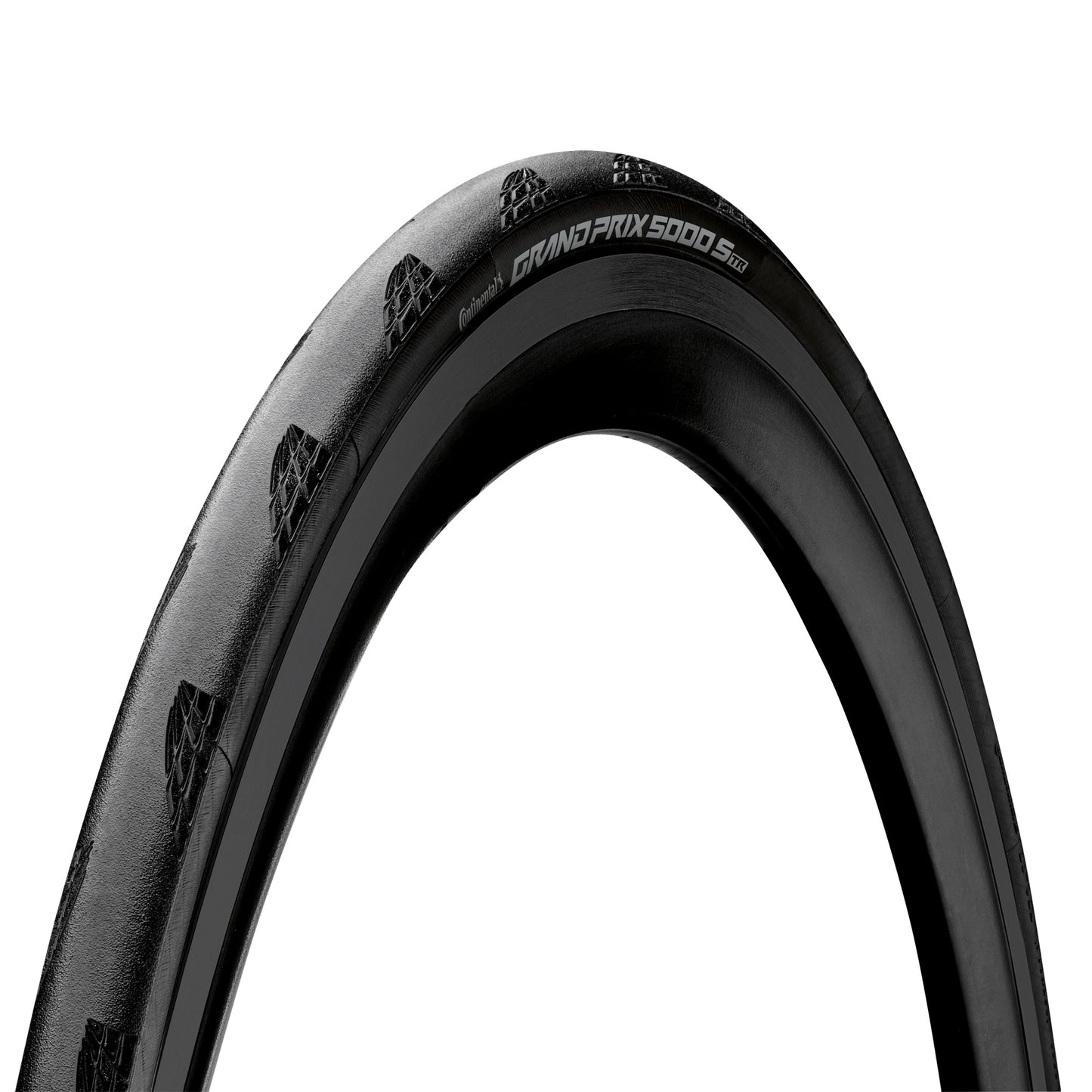Continental Grand Prix 5000S Tubeless Ready Tyre - Foldable Blackchili Compound 2021: BLACK/BLACK 700X30C