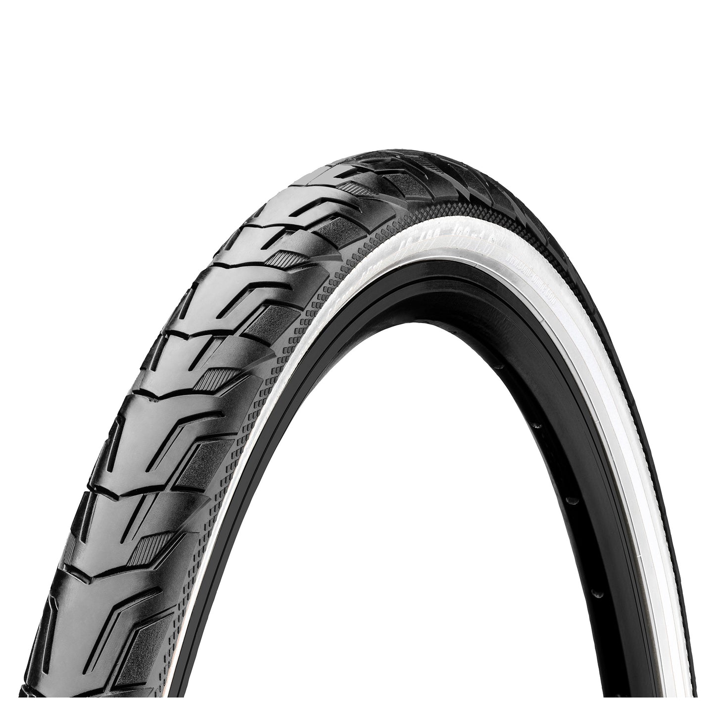 Continental RIDE City Reflex Tyre - Wire Bead: BLACK/WHITE REFLEX 700X47C (45C)