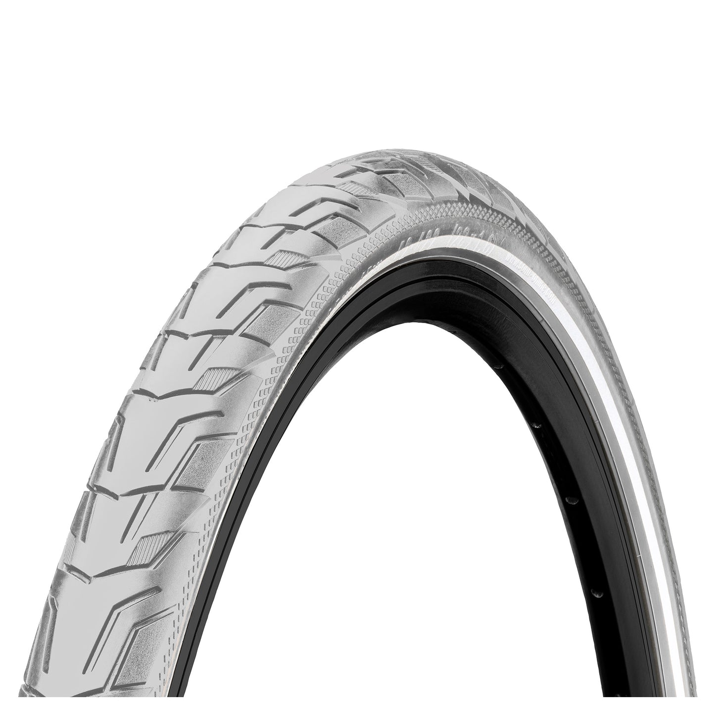 Continental RIDE City Reflex Tyre - Wire Bead: GREY/GREY REFLEX 26X1.75"