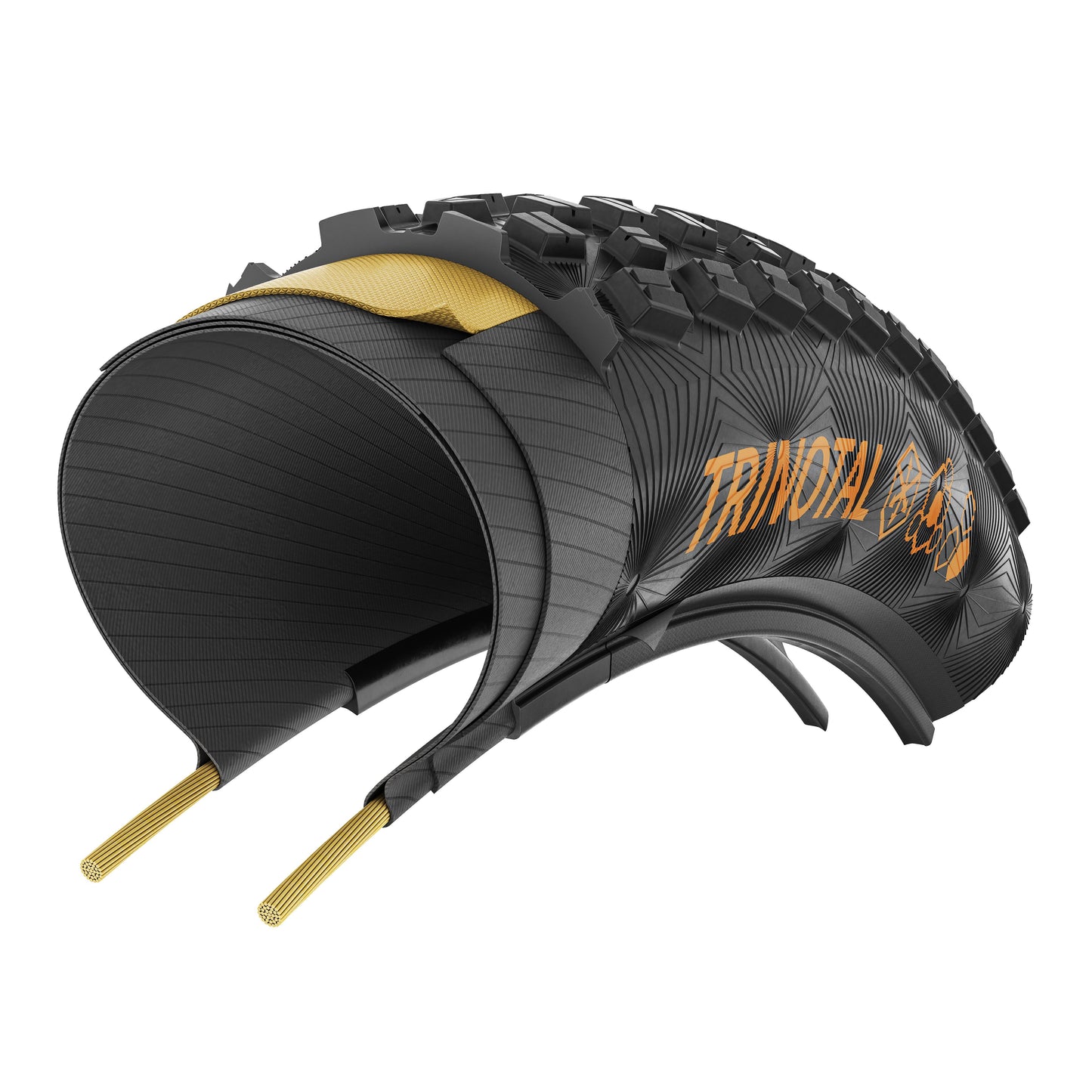 Continental Trinotal Race Rapid Foldable Tyre 2025: BLACK/BLACK 29X2.40