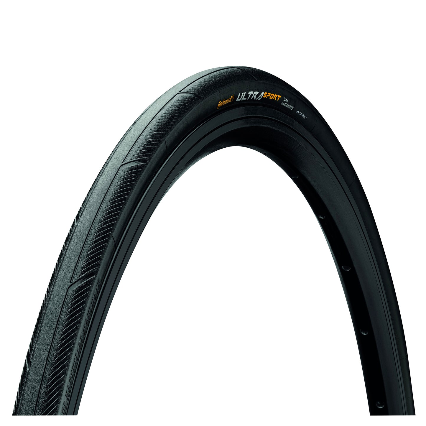 Continental Ultra Sport III Tyre - Foldable PureGrip Compound: BLACK/BLACK 700X23C