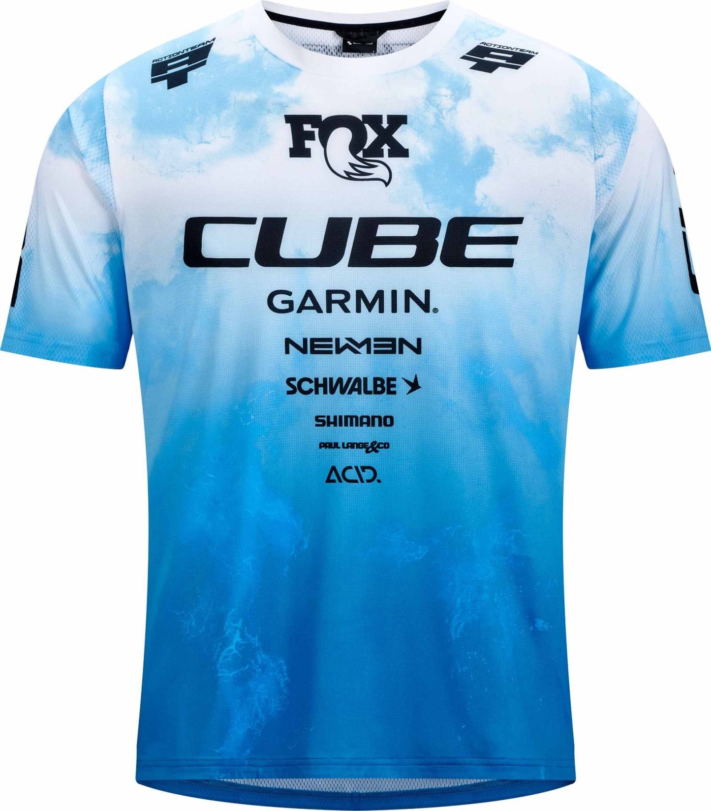 CUBE MTB JERSEY X ACTIONTEAM TOPAS BLUE