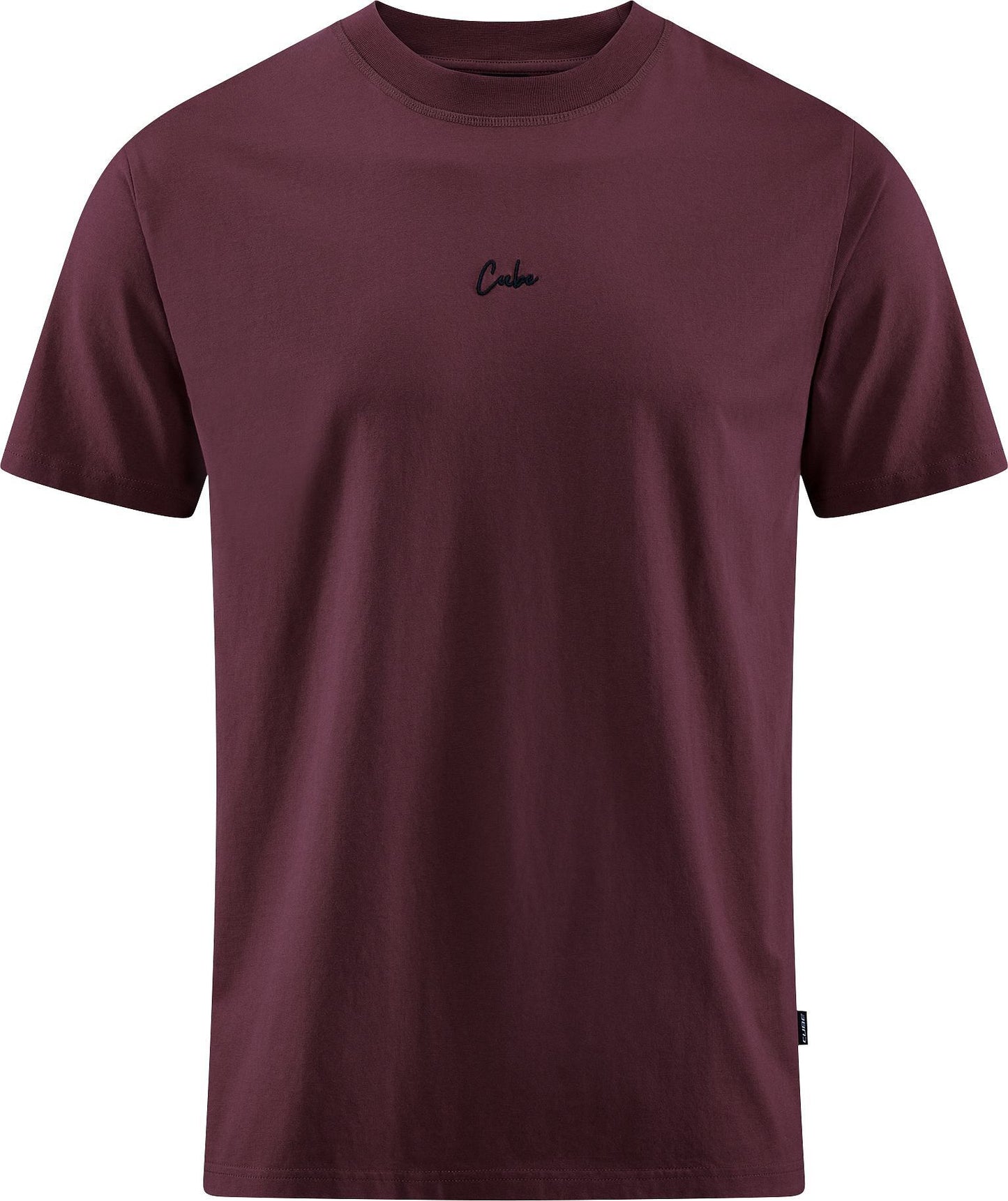 CUBE ORGANIC T-SHIRT SCRIPT GTY FIT PLUM