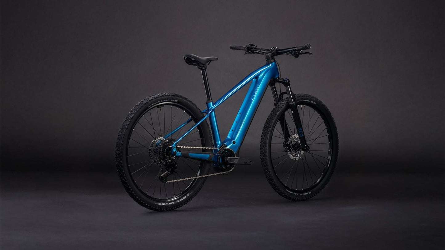 Cube Reaction Hybrid Performance 600 2026 Electric Mountain Bike Electric Blue Dazzle